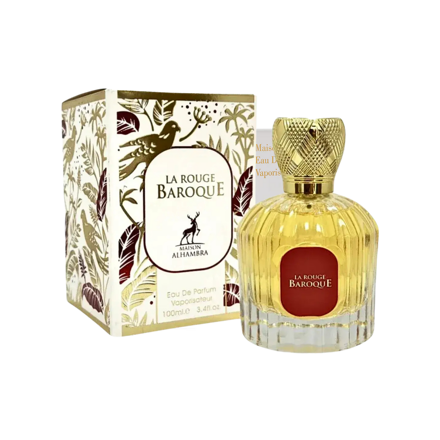 Baroque rouge flacon et coffret 100ml — parfum de niche ambré boisé Le Substrat Martinique