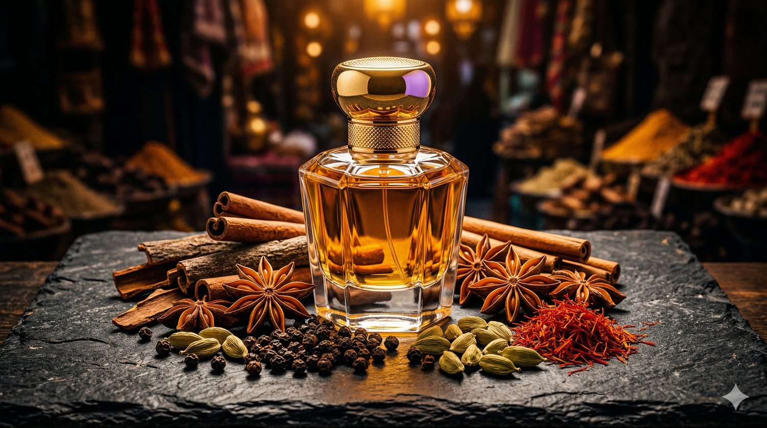 Collection parfums épicés Le Substrat — fragrances aux notes de cannelle, safran et poivre