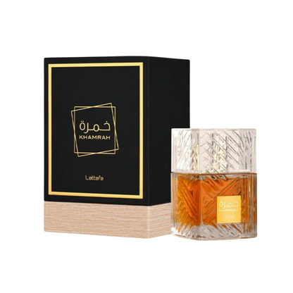 Khamrah flacon et coffret 100ml — parfum de niche oriental gourmand Le Substrat Martinique