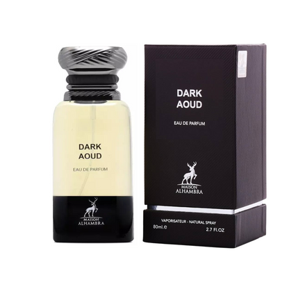 Dark Aoud flacon et coffret 80ml — parfum de niche boisé oud Le Substrat Martinique