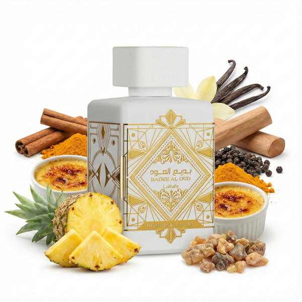 Bade'e Al Oud Honor and Glory eau de parfum 100ml - parfum mixte gourmand vanille épicé Le Substrat