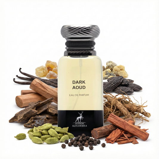 Dark Aoud eau de parfum 80ml - parfum mixte boisé oud cardamome cèdre Le Substrat