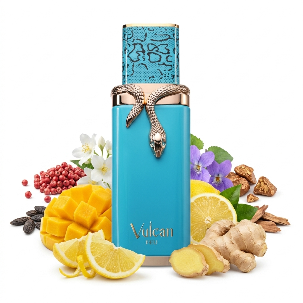 Vulcan Feu eau de parfum 100ml - parfum fruité boisé mangue poivre rose tonka Le Substrat